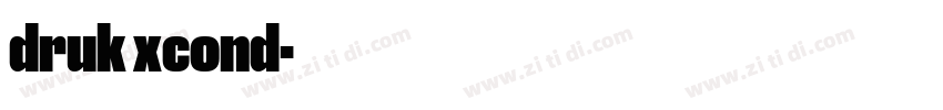 druk xcond字体转换